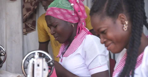 Sewing women Stock Footage 68913355