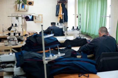 Sewing workshop Stock Photos