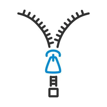 Sewing Zip Line Icon イラスト素材