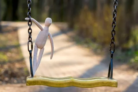 A sewn faceless doll. Stock Photos