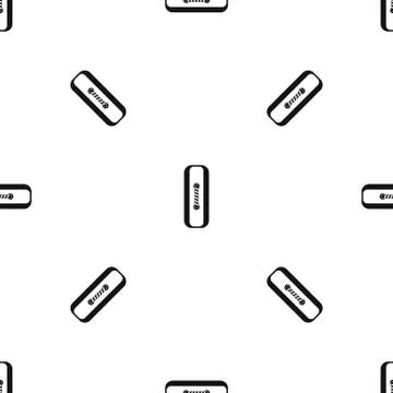 Sewn rectangular button pattern seamless black 스톡 일러스트