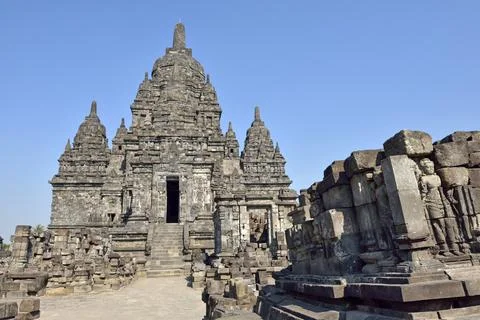 Sewu Temple Compound, 8th century Buddhist temple located at the north of Fotos de archivo