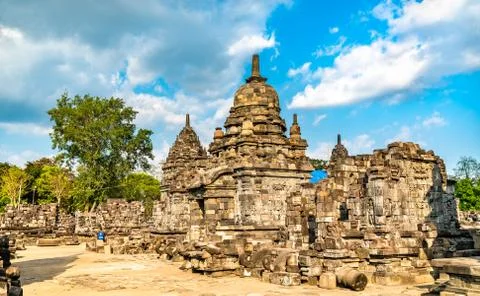 Sewu Temple at Prambanan in Central Java, Indonesia Stock Photos