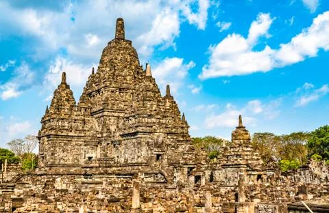 Sewu Temple at Prambanan in Central Java, Indonesia Stock Photos
