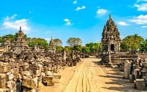 Sewu Temple at Prambanan in Central Java, Indonesia Stock Photos