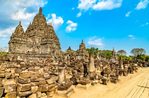 Sewu Temple at Prambanan in Central Java, Indonesia Stock Photos