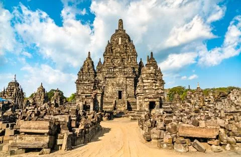 Sewu Temple at Prambanan in Central Java, Indonesia Fotos Stock