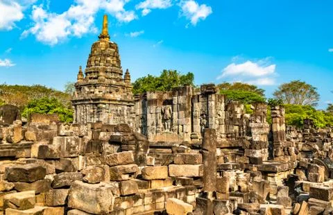 Sewu Temple at Prambanan in Central Java, Indonesia 库存照片