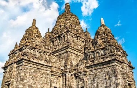 Sewu Temple at Prambanan in Central Java, Indonesia Stock Photos