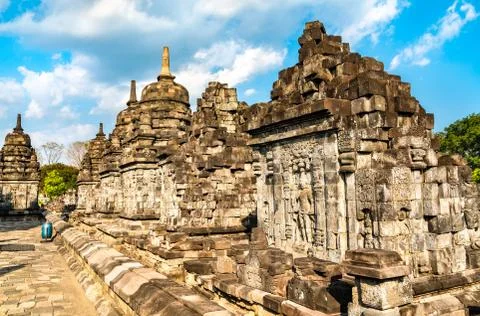 Sewu Temple at Prambanan in Central Java, Indonesia Stock Photos