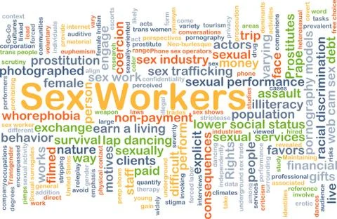 Sex workers background concept Stock Illustration