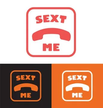 Sext icon vector Stock Illustration
