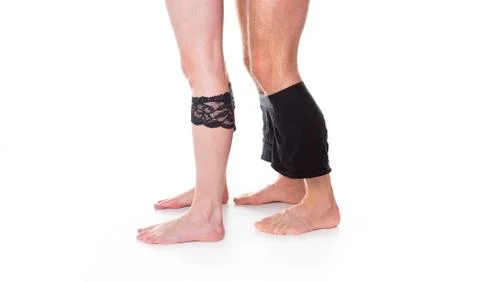 Sexual activity over white background on studio Stock Photos