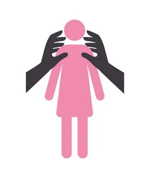 Sexual aggression representation Stock Illustration