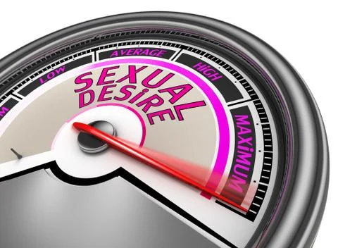 Sexual desire meter indicate maximum Illustrazione stock