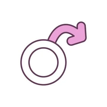 Sexual dysfunction RGB color icon 스톡 일러스트