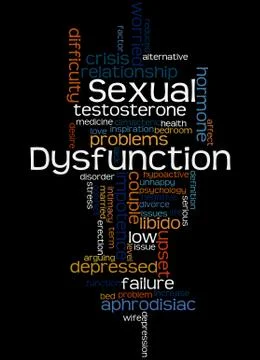 Sexual Dysfunction, word cloud concept Stock Illustration