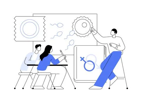 Sexual education abstract concept vector illustration. Stock Illustration