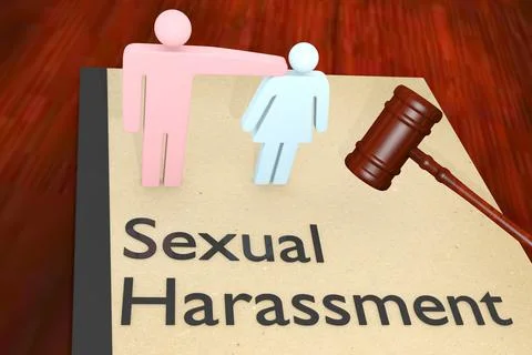 Sexual Harassment concept Stock Illustration