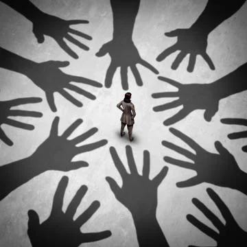 Sexual Harassment Stock Illustration