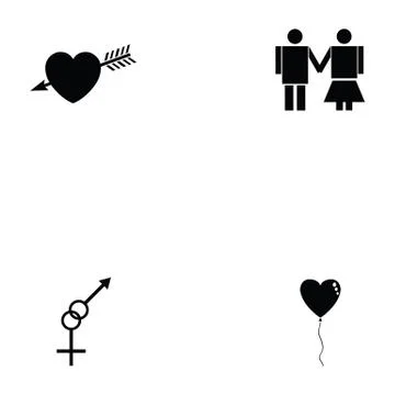 Sexual icon set イラスト素材