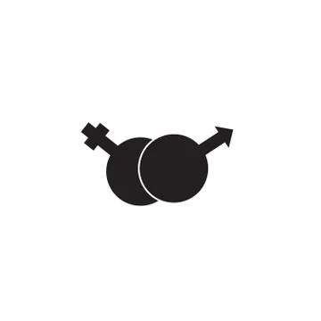 Sexual intercourse black vector concept icon. Sexual intercourse flat Stock Illustration