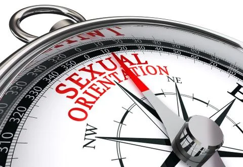 Sexual orientation concept compass Stock Illustration