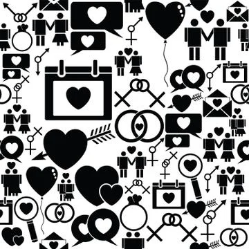 Sexual seamless pattern background icon. Stock-Illustration