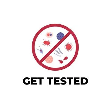 Sexual transmitted disease concept. Vector flat healthcare illustration. ST.. 库存插图