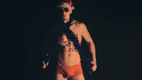 Sexy bad Santa Stock Footage 100307352