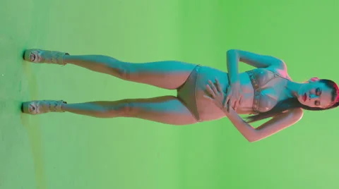 Sexy bikini Green Screen Stock Footage