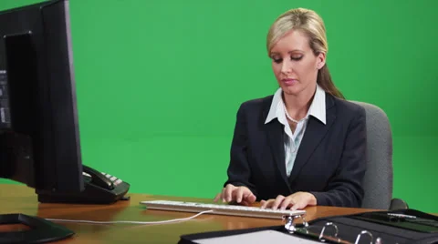 Sexy Blonde Secretary Stock Footage ~ Royalty Free Stock Videos | Pond5