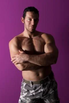 Sexy bodybuilder. Stock Photos
