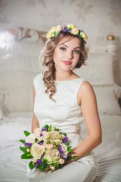 Sexy bride wedding Stock Photos