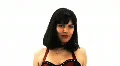 Sexy Brunette Slow motion hair flow - 5 smirk and brush with hand HD Footage