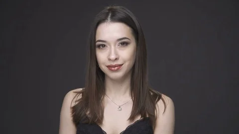 Sexy brunette woman Stock Footage