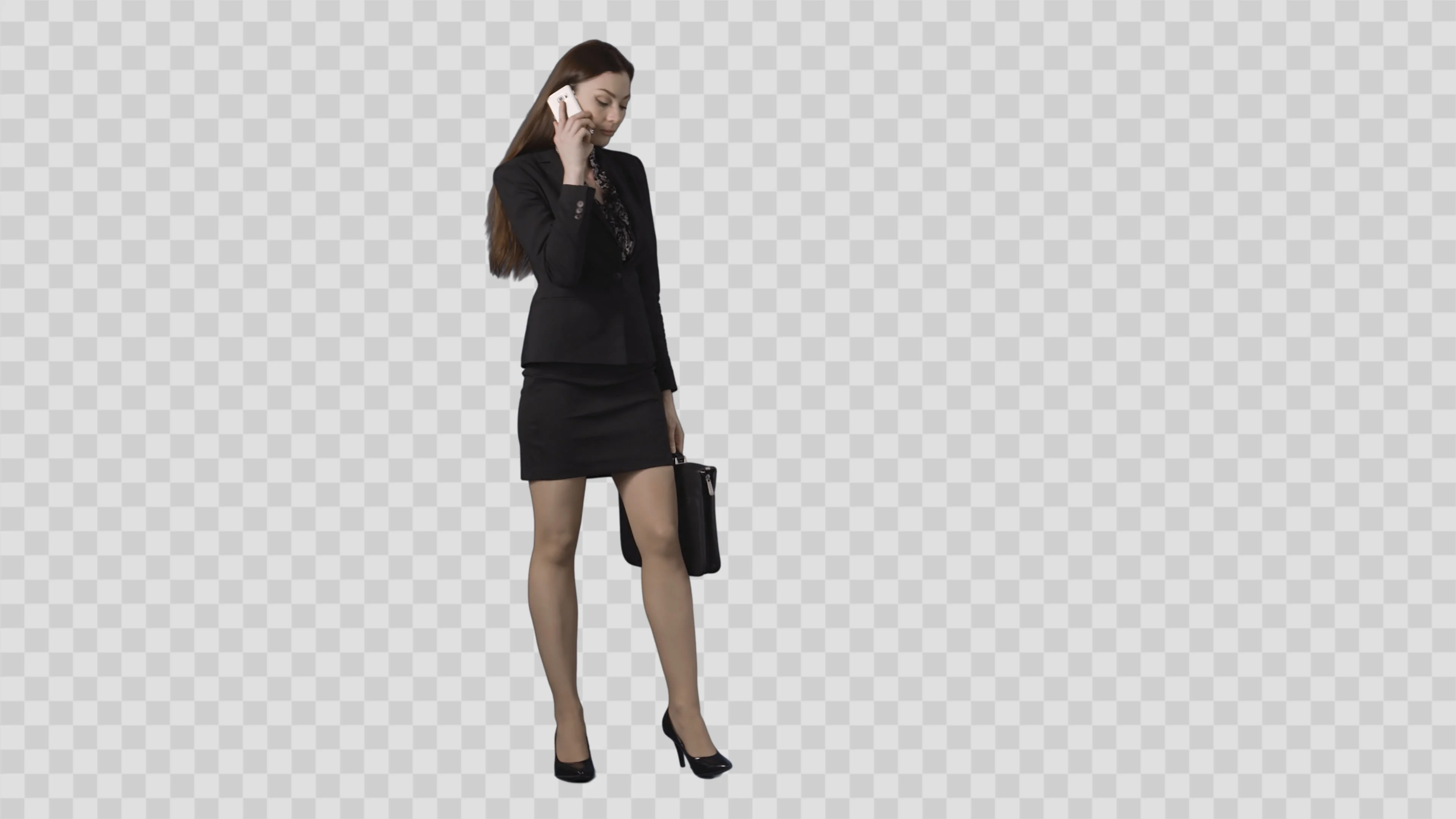Business woman in tight skirt