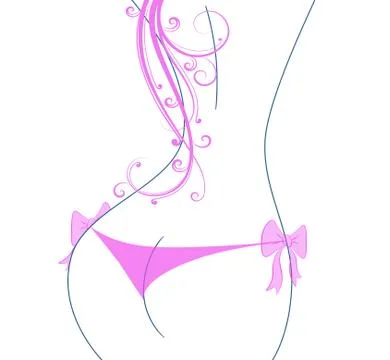 Sexy butt Stock Illustration