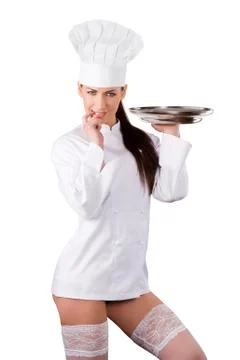 The sexy chef Stock Photos