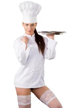 The sexy chef Stock Photos