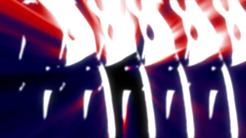 Sexy dancer in neon light rays with graphic elements 03 Stock Footage 147712207