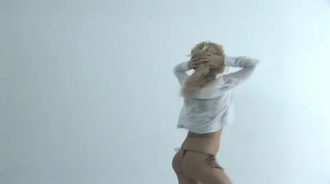 Sexy female dances Stock Footage