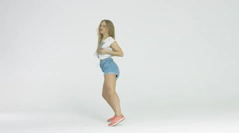Sexy girl dancing Stock Footage 63082437