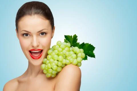 Sexy grape. Stock Photos