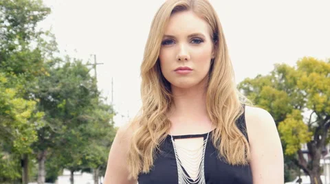 Sexy hipster rock and roll girl outdoors Stock Footage 59188752