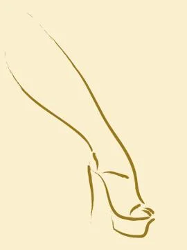 Sexy Leg Stock Illustration