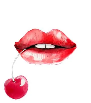 Sexy lips Stock Illustration