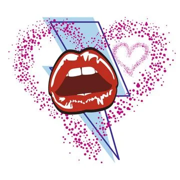 Sexy lips  Illustrazione stock