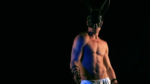 Sexy man dancing Stock Footage 93414823