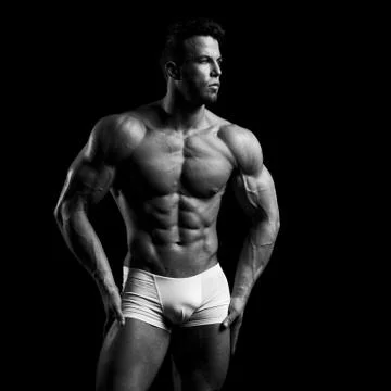 Sexy man in studio Stock Photos